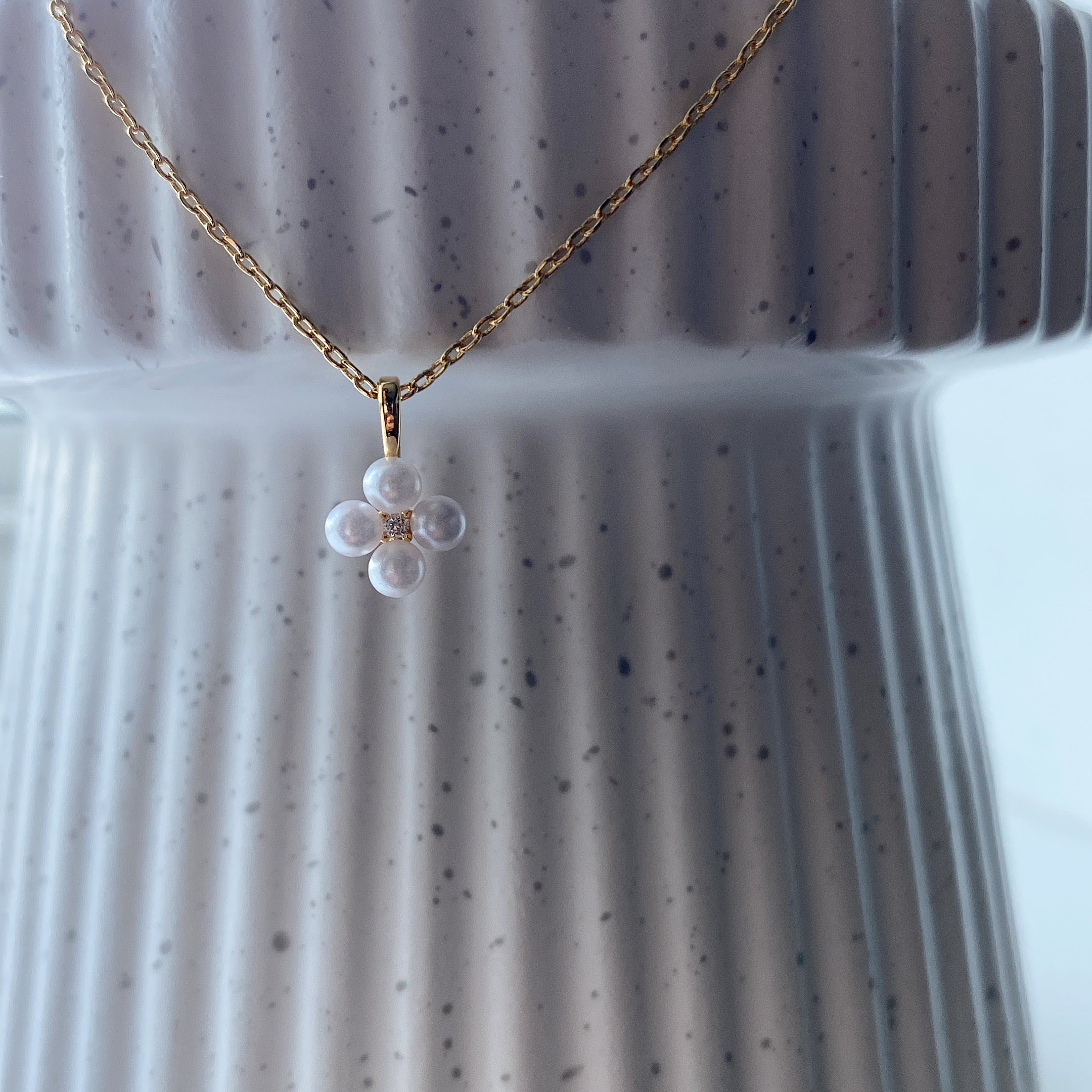 Pearl Flower Blossom Necklace