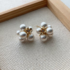 Pearl Cluster Earrings
