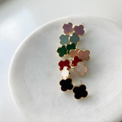 Clover Leaf Pantone Stud Earrings