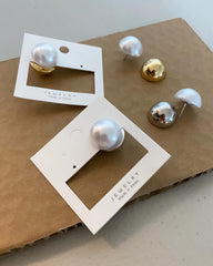 Pearl Dome (Reversible) Earrings