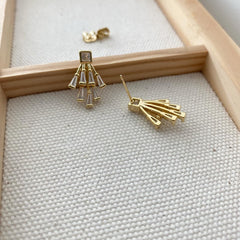 Dripping Burst Earrings