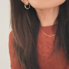 Scallop Hoop Earrings