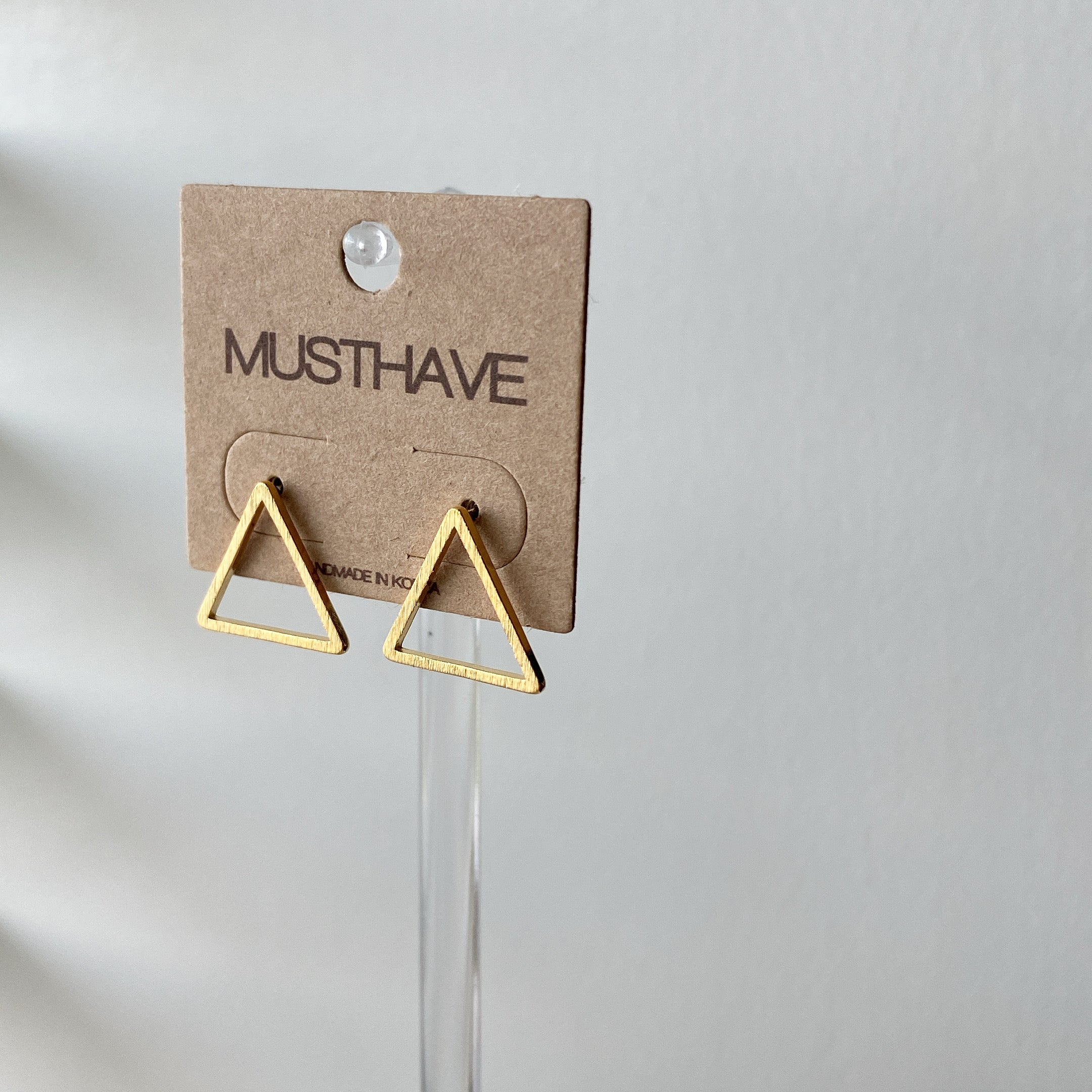Open Triangle Earrings