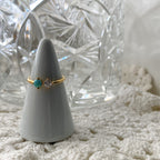 Opal CZ Duo Ring