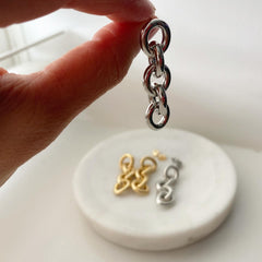 Thick Chain Link Earrings