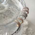 Overlapping Ovals Hoop Earrings