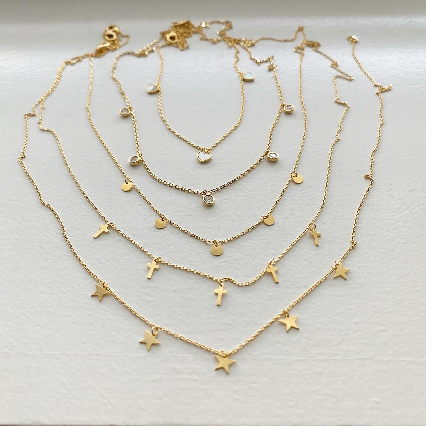 Dangling Hearts Necklace