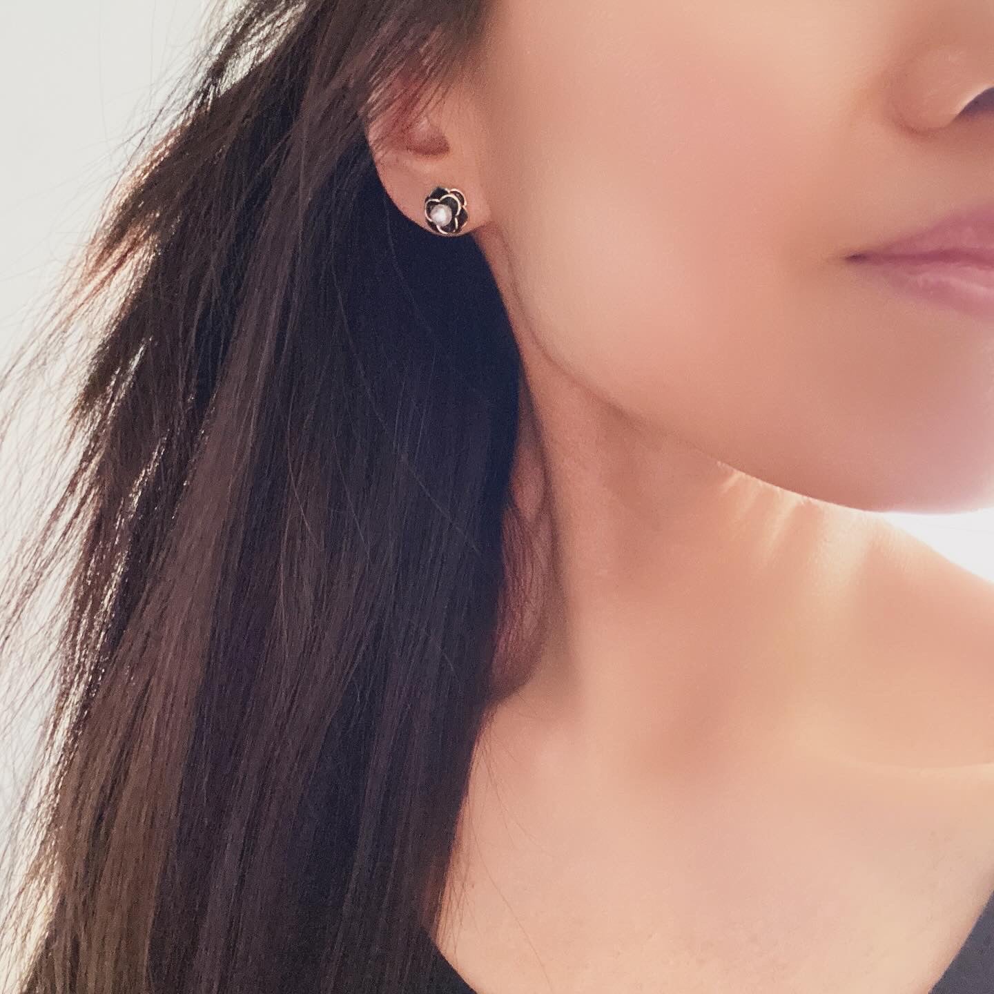 Coco Camellia Teeny Earrings