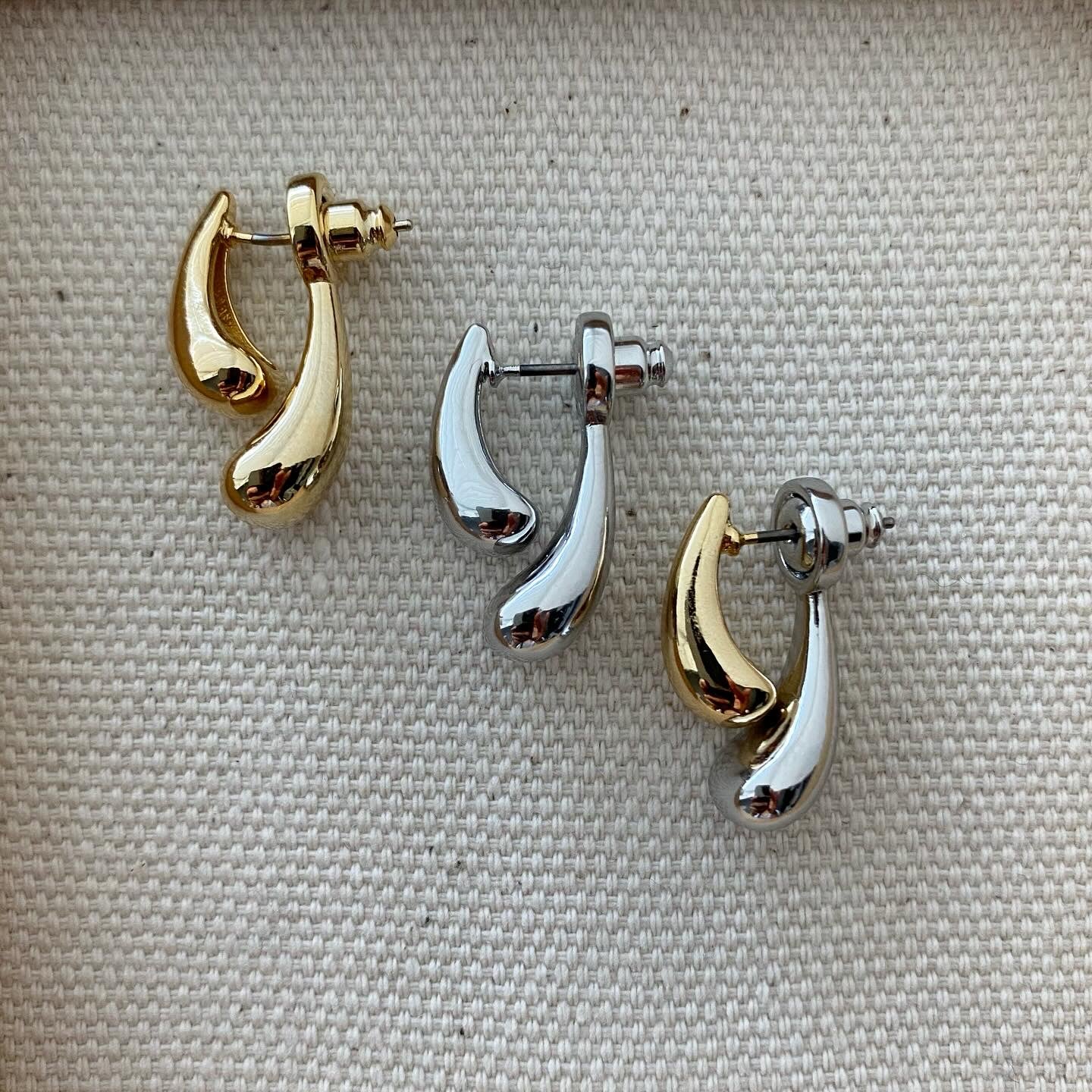 Front-Back: Teardrop Earrings