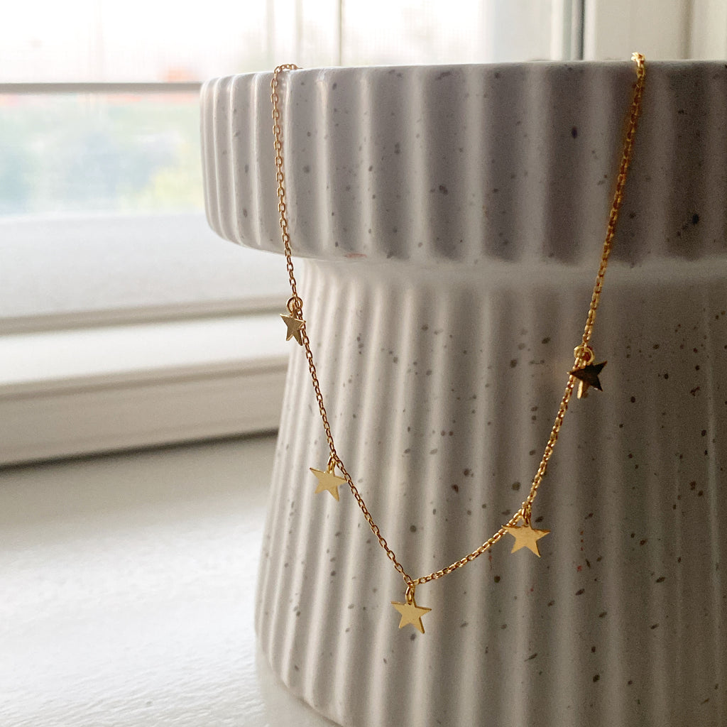 Mini Stars Dangle Necklace