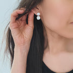 Double Button Earrings