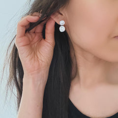 Double Button Earrings