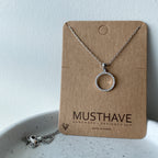 Pavé Karma Circle Necklace