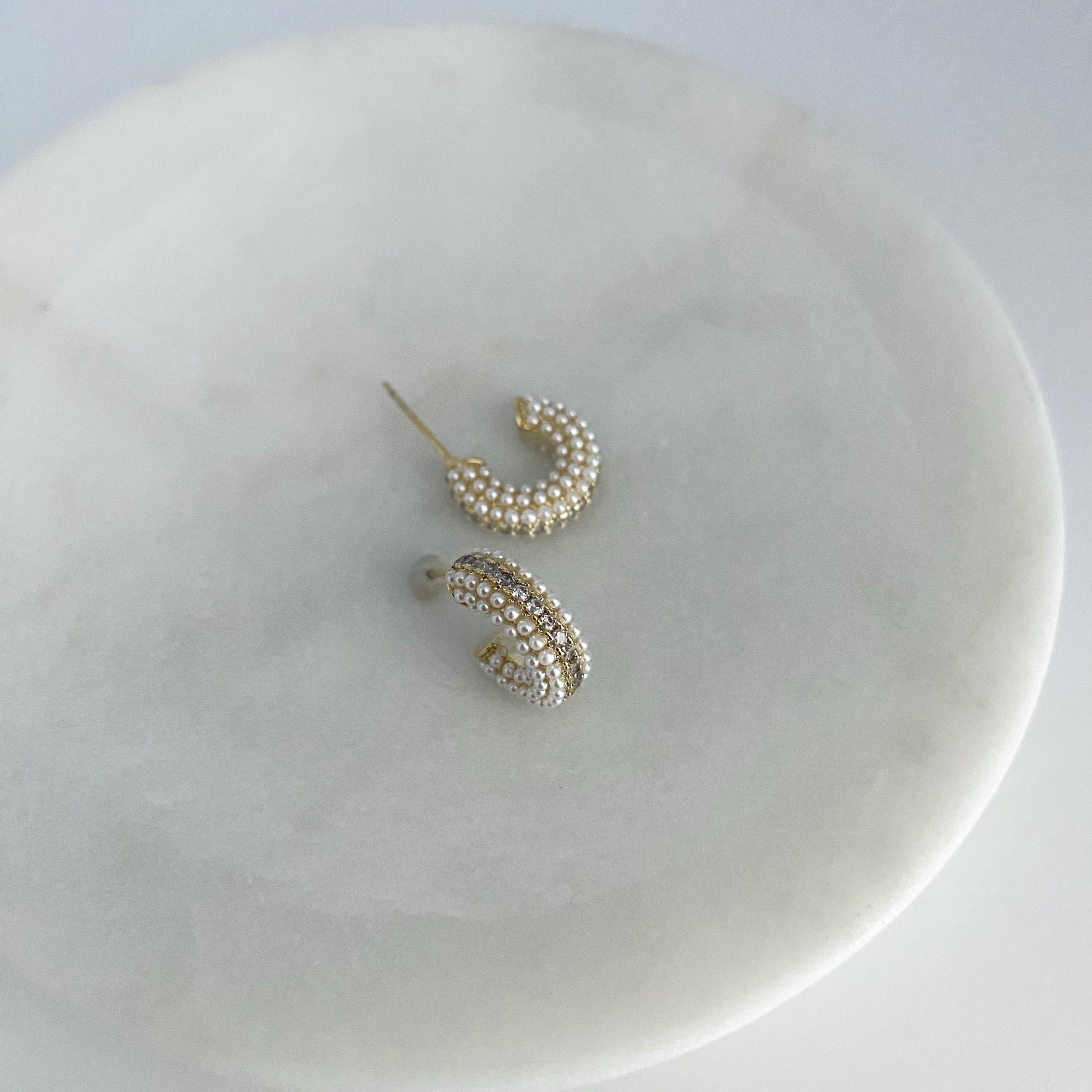 Perfect Pearl Hoop Earrings