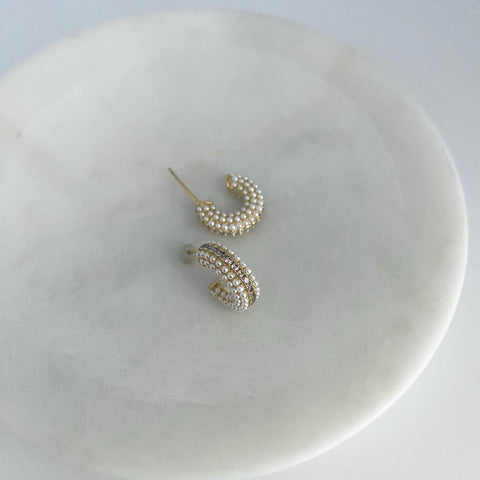 Perfect Pearl Hoop Earrings