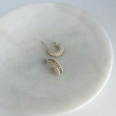 Perfect Pearl Hoop Earrings