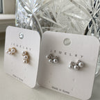 Pearl Scoop Teeny Earrings
