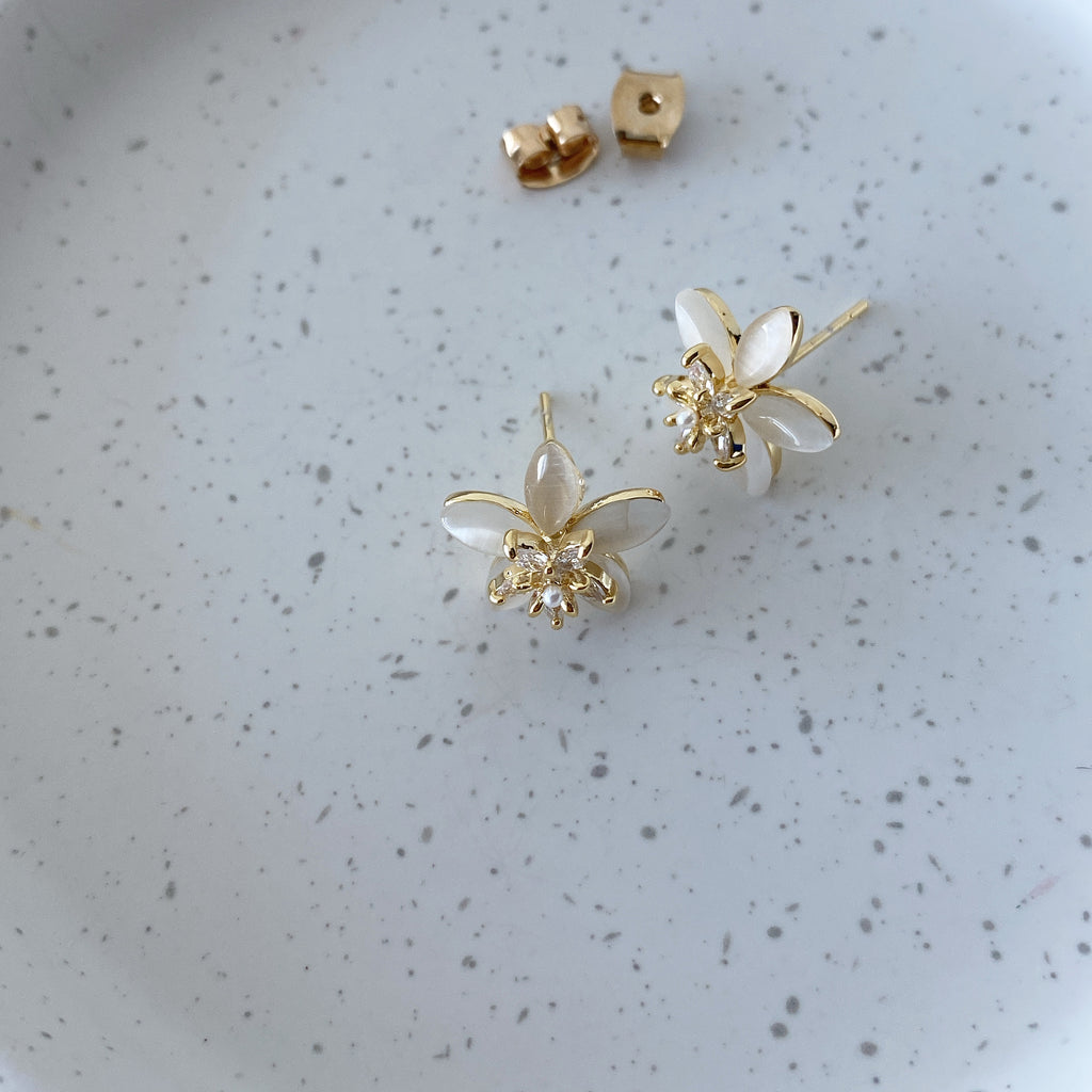 Five Petal Flower Earrings
