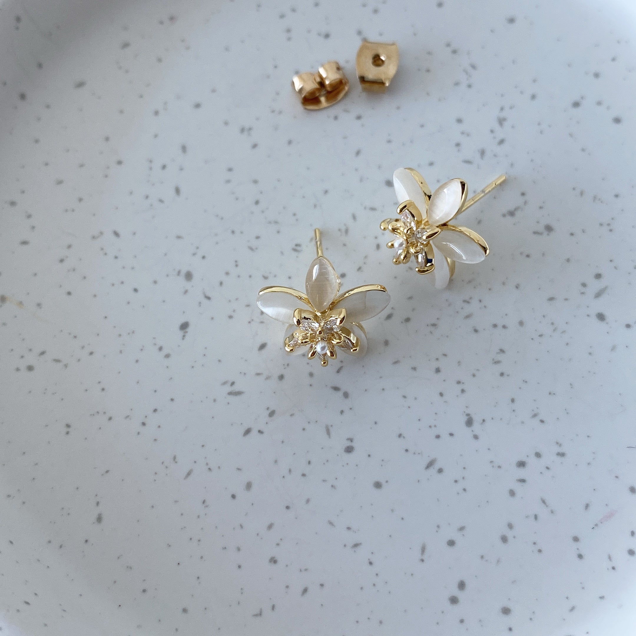 Five Petal Flower Earrings