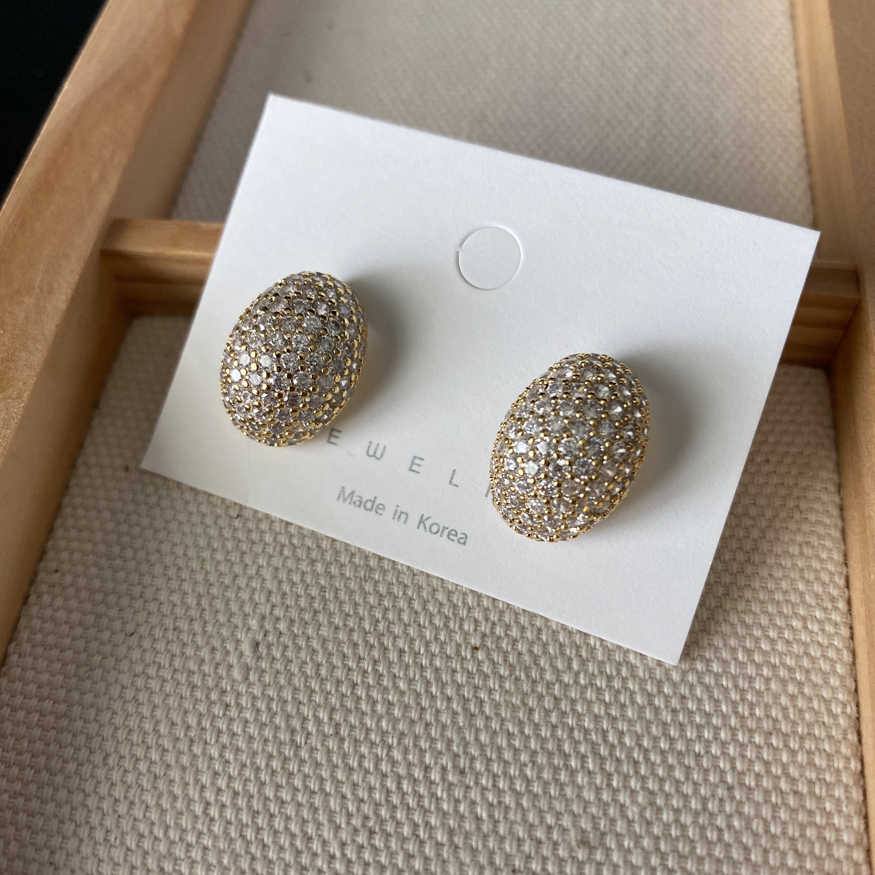 Pavé Dome Earrings