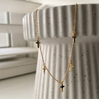 Mini Cross Dangle Necklace