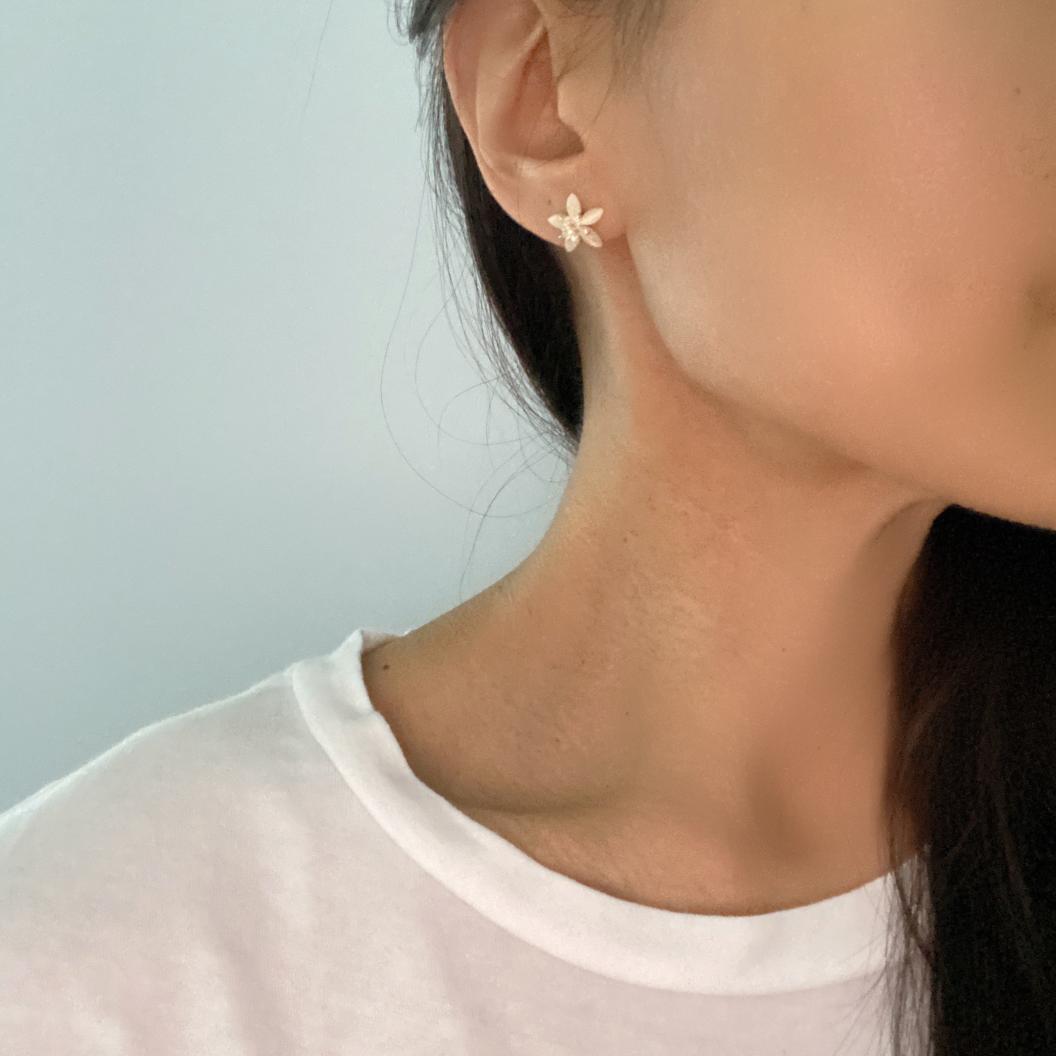 Five Petal Flower Earrings
