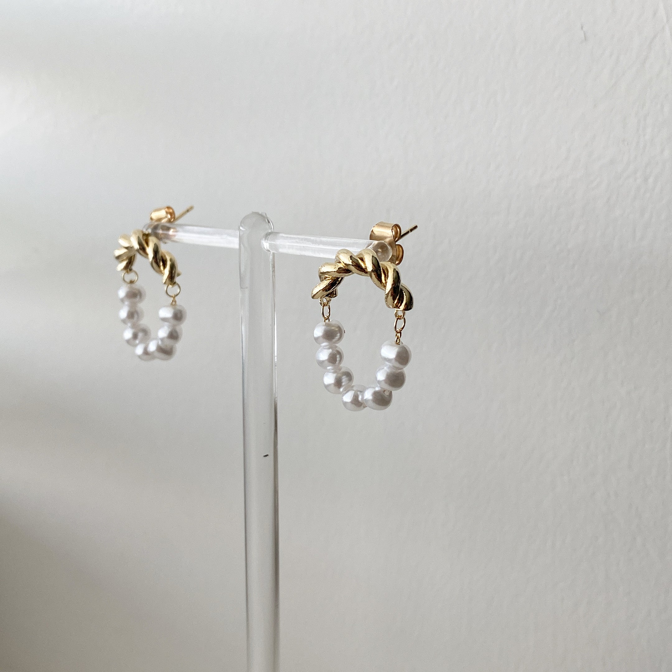 Half and Half (Freshwater Pearl) Earrings