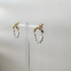 Half and Half (Freshwater Pearl) Earrings