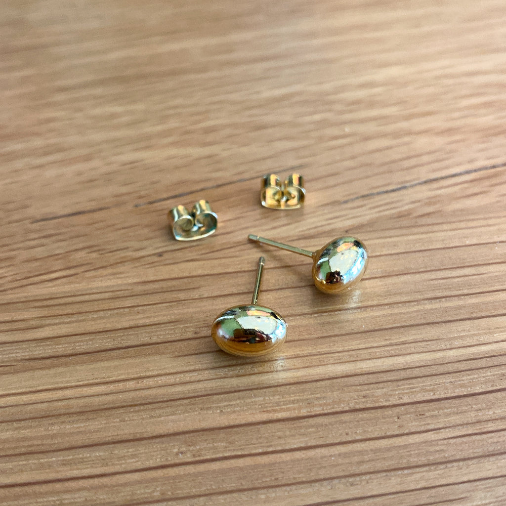 Solid Bean Earrings