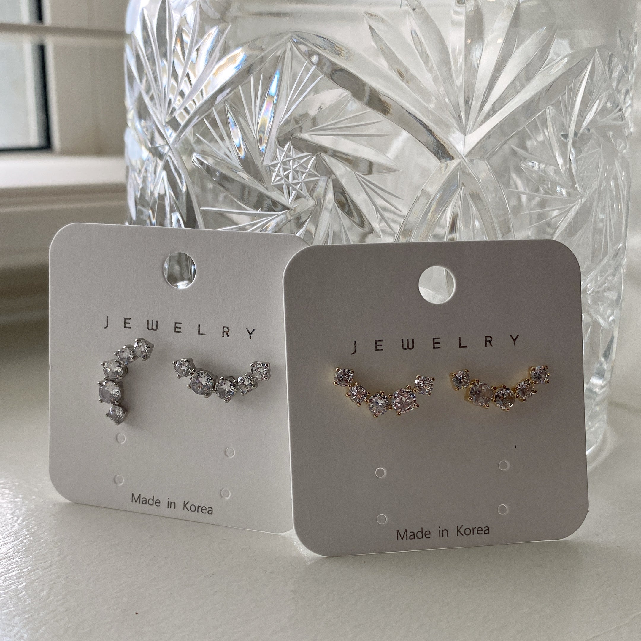 Cubic Scoop Earrings