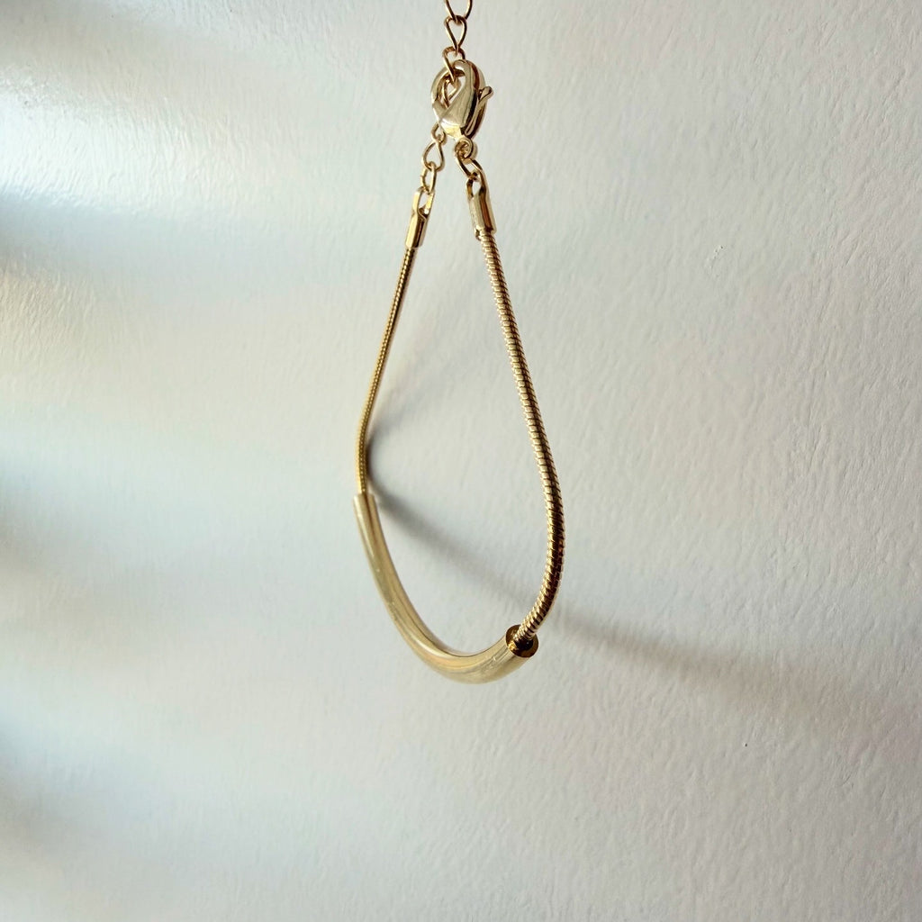 Curved Tube Bar Bracelet