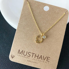 Horseshoe Charm Necklace