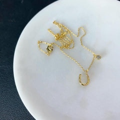 Horseshoe Charm Necklace