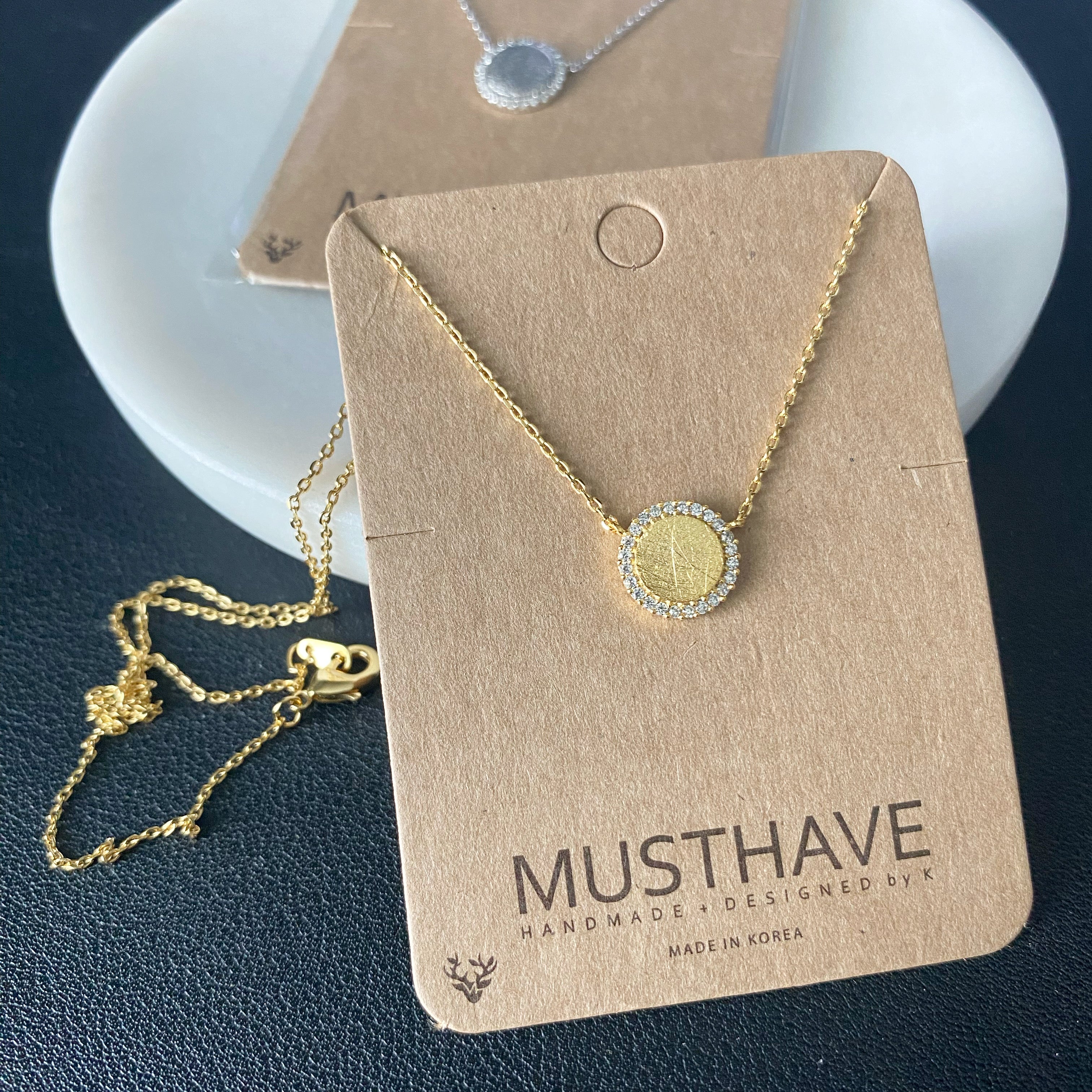 Pave Circle Necklace