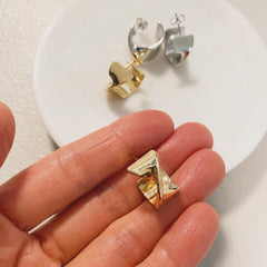 Slight Twist Hoop Earrings