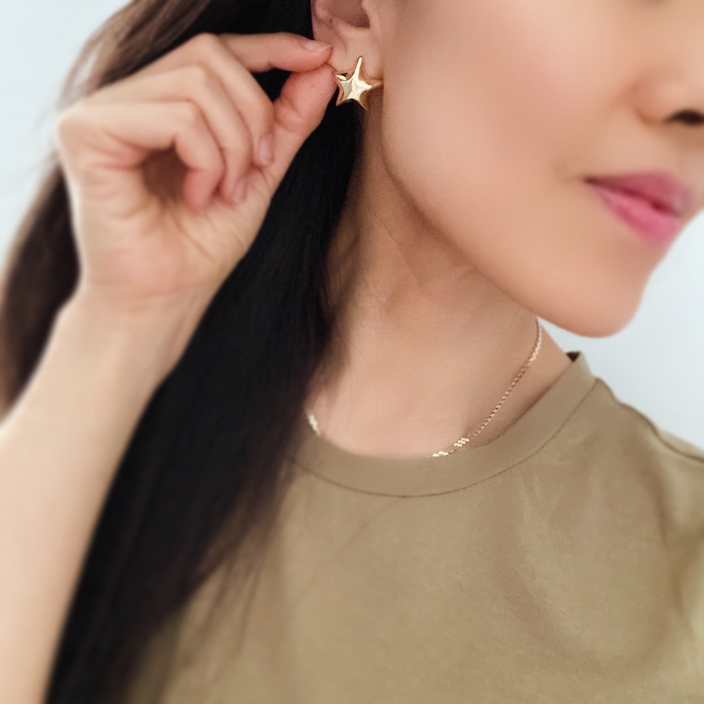 Puffy Star Earrings