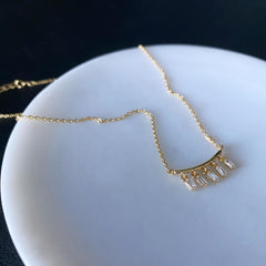 Baguette Confetti Necklace