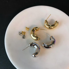 Elbow Hoop Earrings