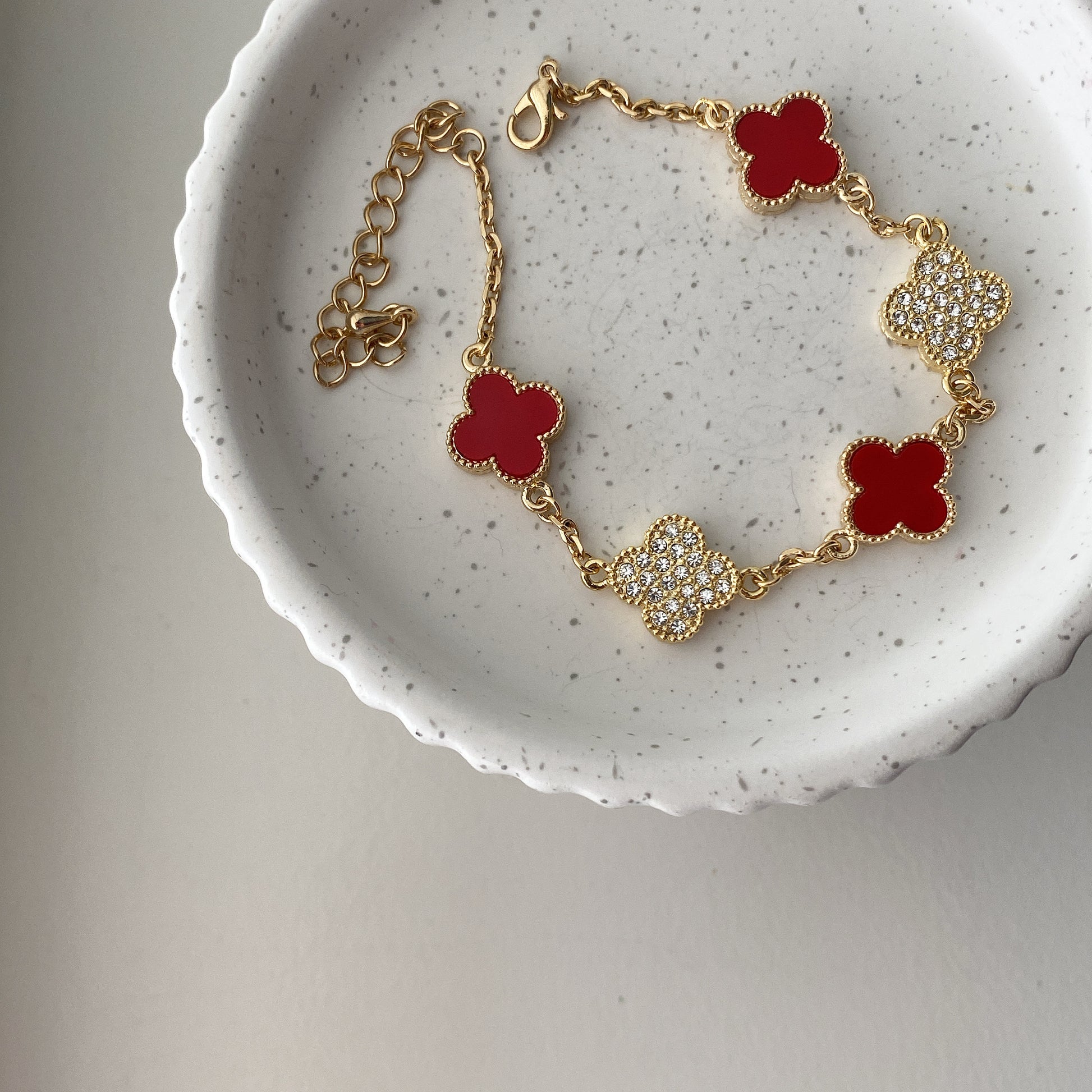 Clover Leaf Pavé Mix Bracelet