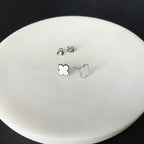 Clover Leaf Enamel Earrings
