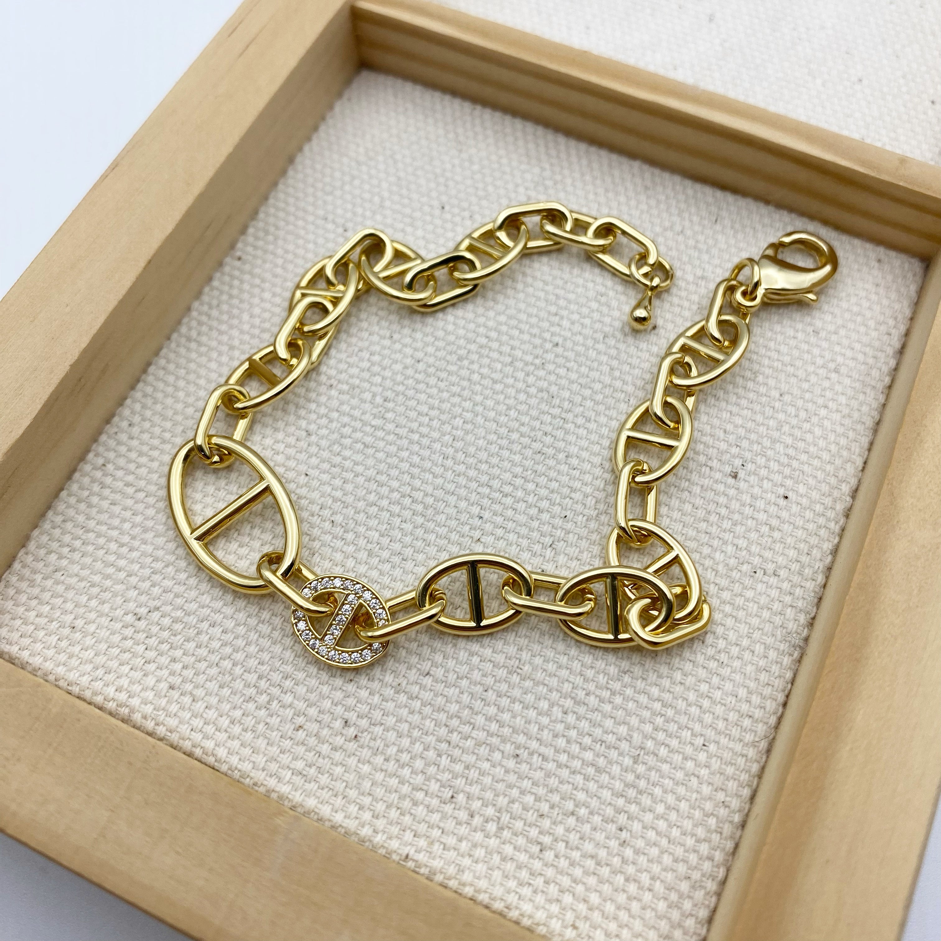 Anchor Chain Link Bracelet