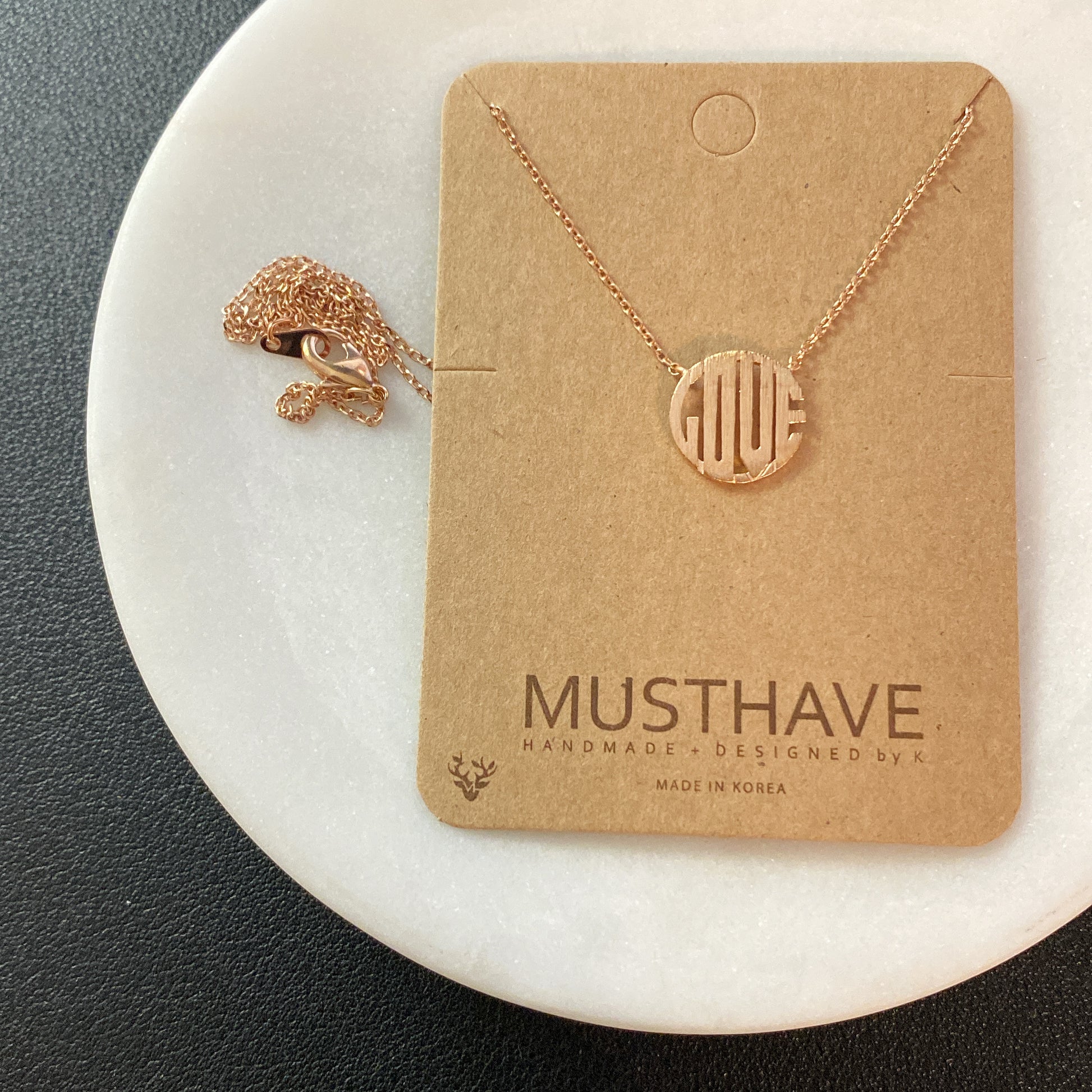 LOVE Circle Necklace