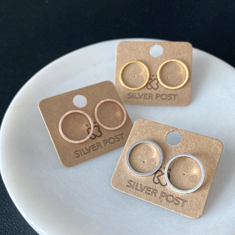 Open Circle Earrings