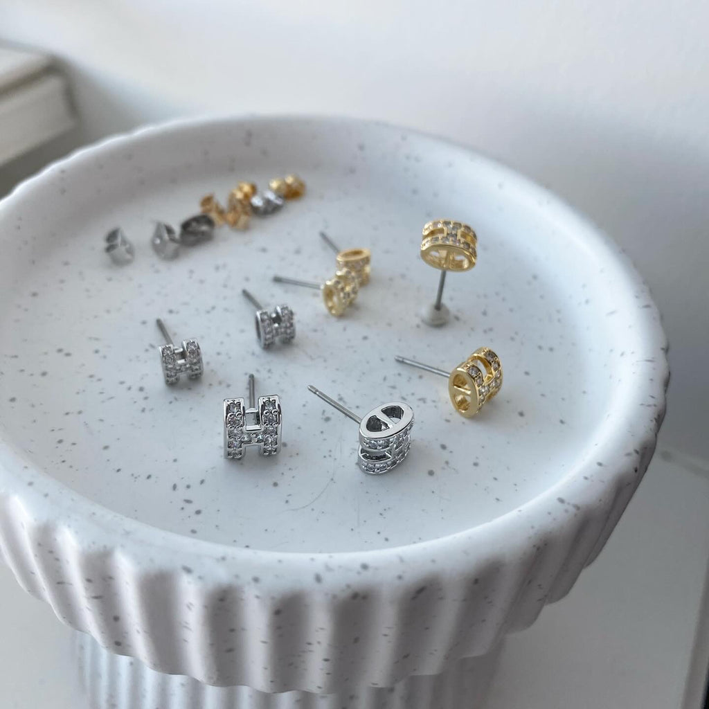 H Luxe Pavé Earrings