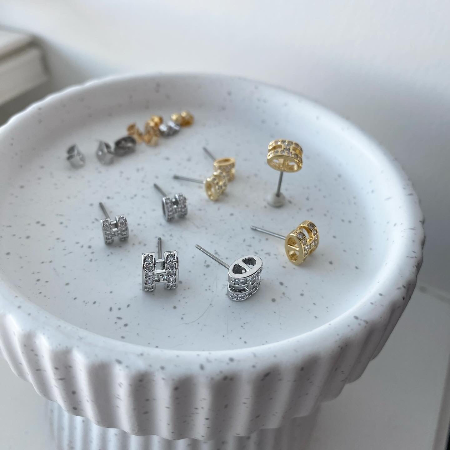 H Luxe Pavé Earrings