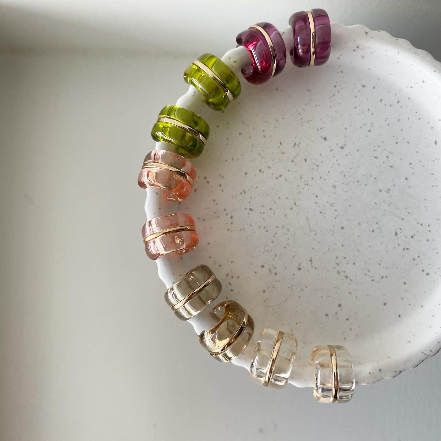 Gold Standard See-Through Mini Hoop Earrings