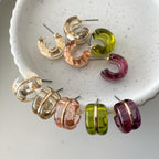 Gold Standard See-Through Mini Hoop Earrings