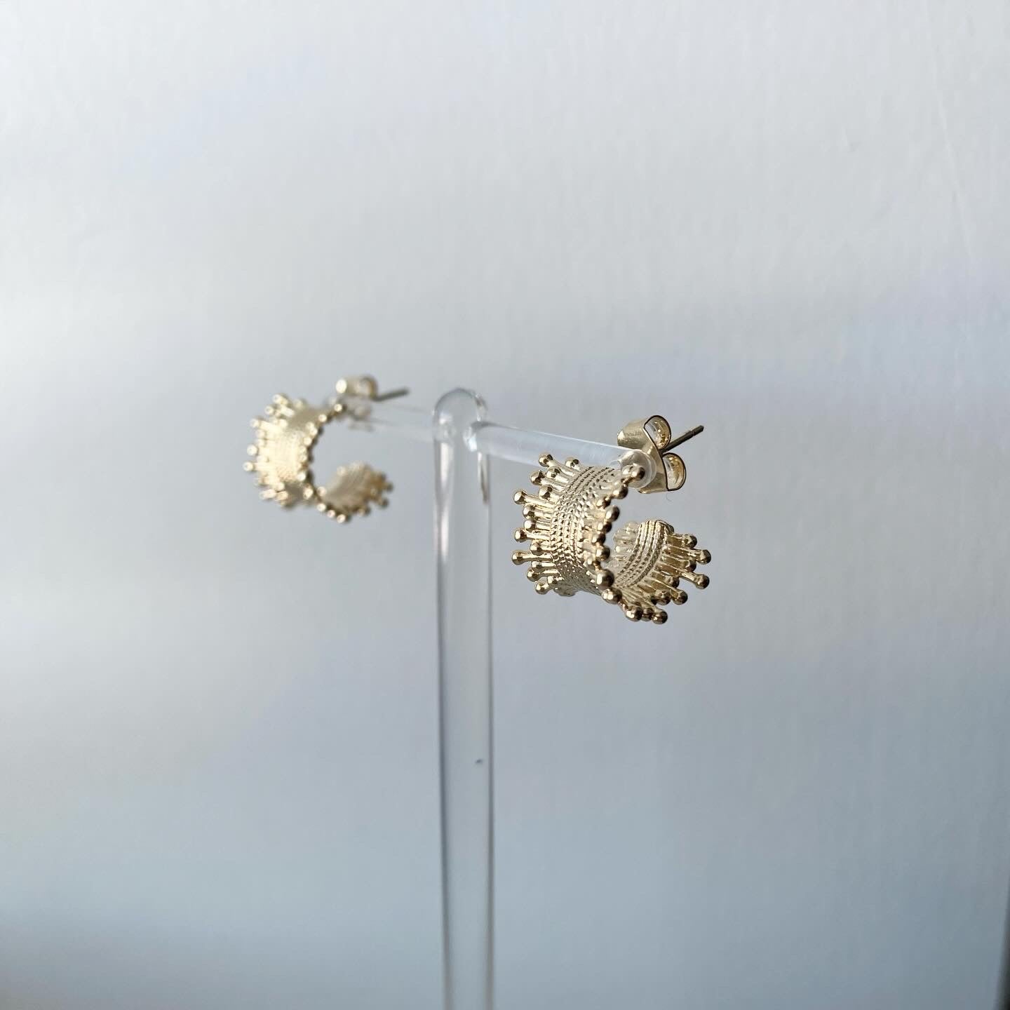 Fringe Dotty Hoop Earrings