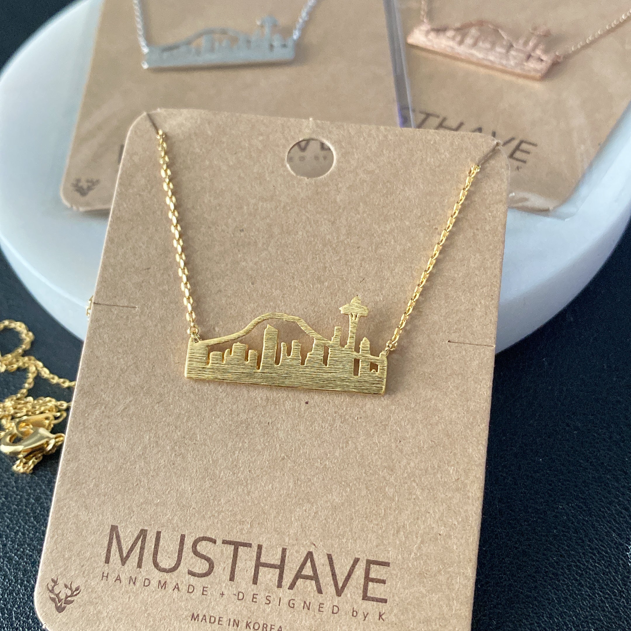 Seattle Skyline Necklace