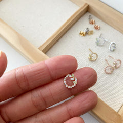 Leaf Loop Earrings